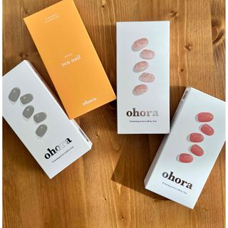 オホーラ(ohora)のohora ネイル 4点セット　未使用品あり(ネイル用品)