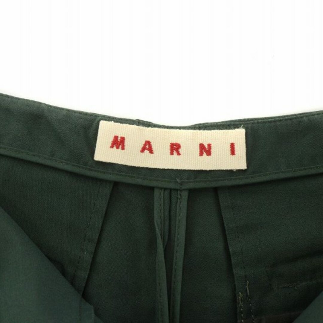 Marni(マルニ)のマルニ ショートパンツ ジップアップ 無地 スリット入り 40 L 緑 レディースのパンツ(ショートパンツ)の商品写真