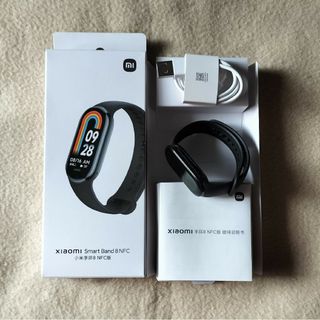 シャオミ(Xiaomi)の中古美品　中国NFC版　Xiaomi Smart Band 8 黒　 シャオミ(腕時計(デジタル))