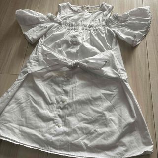 ザラキッズ(ZARA KIDS)のZARA girls コットン　ワンピース(ワンピース)