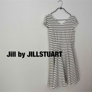 ジルバイジルスチュアート(JILL by JILLSTUART)の【タグ付き】JILL by JILLSTUART ボーダーミニワンピース(ミニワンピース)