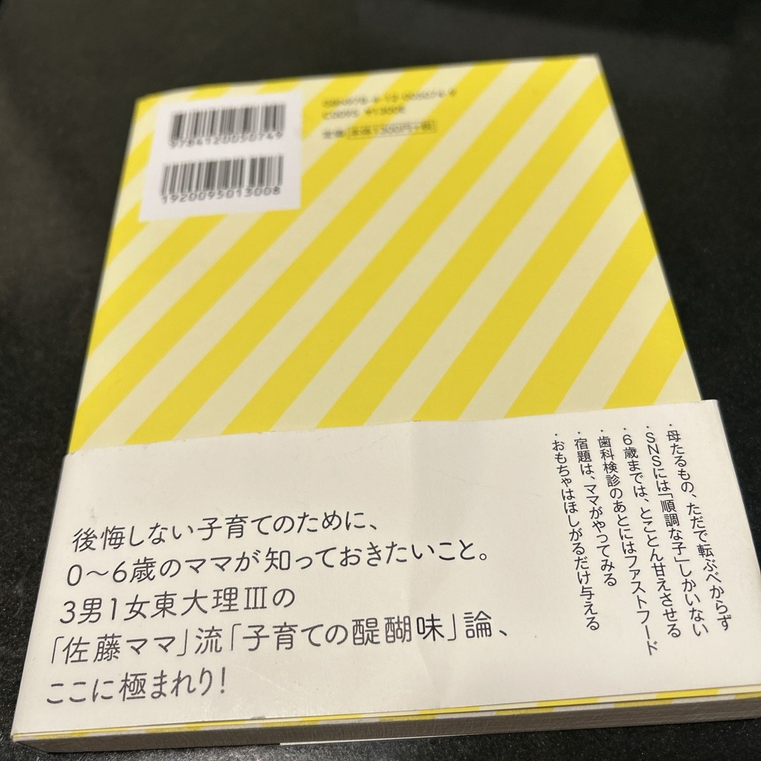 ３男１女東大理３の母　私は６歳までに子どもをこう育てました エンタメ/ホビーの本(文学/小説)の商品写真