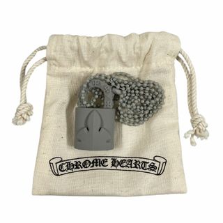 クロムハーツ(Chrome Hearts)のCHROME HEARTS クロムハーツ PADLOCK FLERKNEE SLCN パドロック フレアニー ラバー ネックレス 正規品 / 32575(ネックレス)