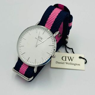 ダニエルウェリントン(Daniel Wellington)の未使用品 ★ダニエルウェリントン★ 腕時計 中 シルバー ネイビー ピンク(腕時計)