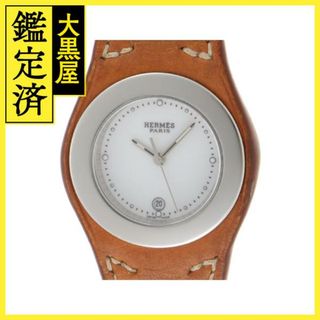 エルメス(Hermes)のエルメス  アーネ  HA3.210  SS/レザー　ホワイト　【207】(腕時計)