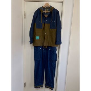 ナイジェルケーボン(Nigel Cabourn)のナイジェルケーボン ライブロ ネイヴァルダンガリー & フーデットコアジャケット(サロペット/オーバーオール)