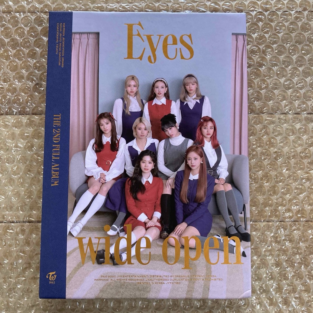 Waste(twice)(ウェストトゥワイス)の最終　TWICE  CD オール　カード　モモ　eyes wide open エンタメ/ホビーのCD(K-POP/アジア)の商品写真