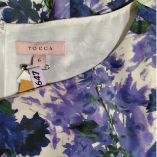 トッカ(TOCCA)のTOCCA　プリントワンピース　サイズ6(ひざ丈ワンピース)