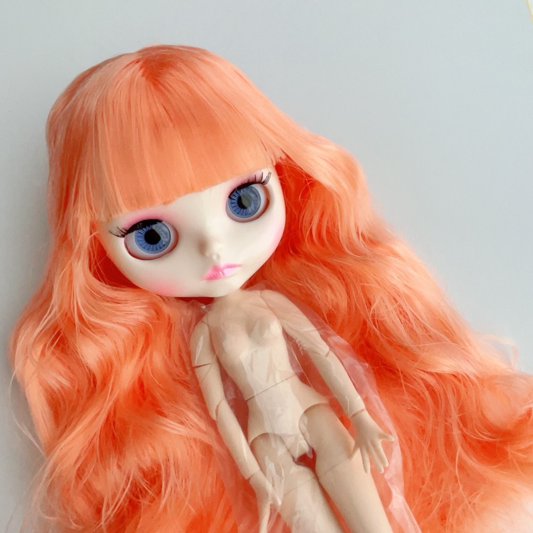 アイシードール　オレンジ ハンドメイドのぬいぐるみ/人形(人形)の商品写真