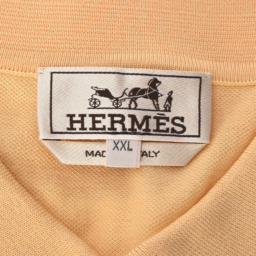 Hermes(エルメス)のエルメス  ポロシャツ サドルステッチ 半袖 サイズXXL ポロシャツ 黄 メンズのトップス(ポロシャツ)の商品写真