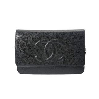 シャネル(CHANEL)のシャネル  チェーンウォレット 19cm ココマーク ショルダーバッグ 黒(その他)