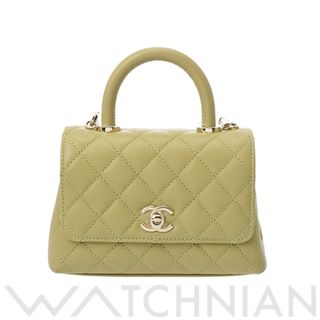 シャネル(CHANEL)の未使用 シャネル CHANEL AS2215 ランダム品番 レディース ハンドバッグ マトラッセ ピスタチオ /ゴールド金具 グレインドカーフスキン(ハンドバッグ)