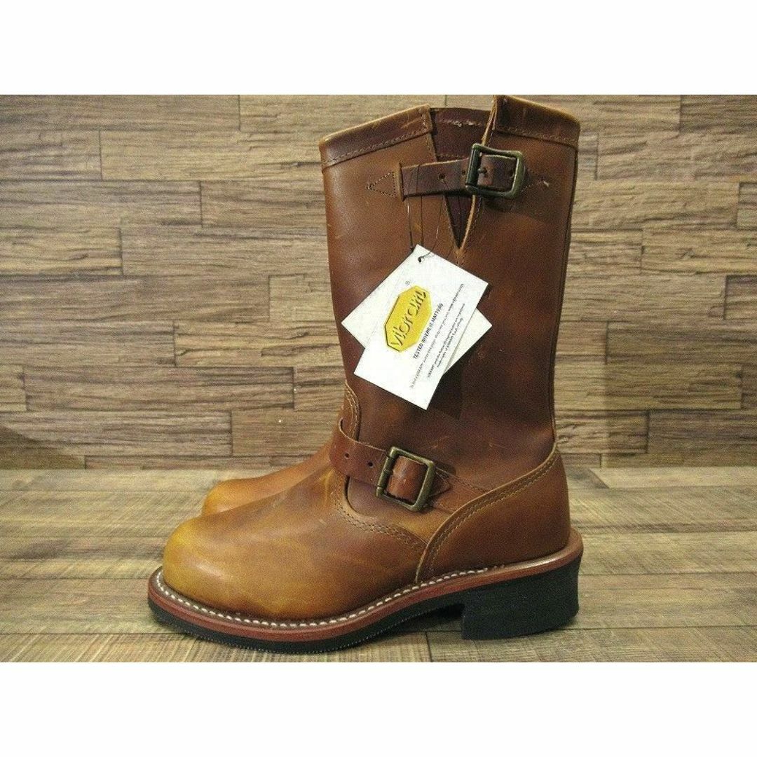 CHIPPEWA(チペワ)の新品 チペワ 91066 スプリットレザー エンジニア ブーツ タン 25.5 メンズの靴/シューズ(ブーツ)の商品写真