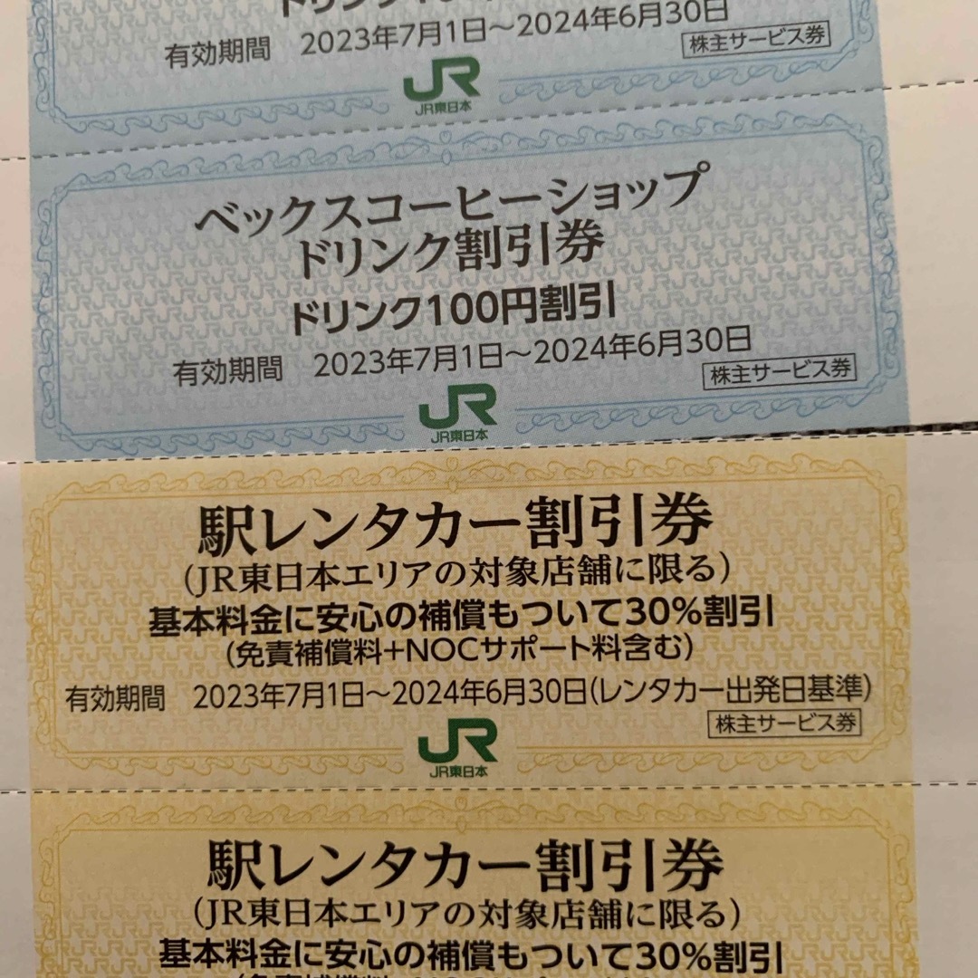 JR(ジェイアール)のJR東日本株主優待券 チケットの優待券/割引券(その他)の商品写真