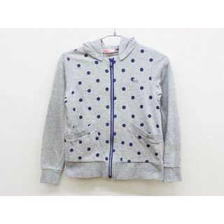 ファミリア(familiar)の【春物 新入荷!】▼ファミリア/familiar▼150cm パーカー  グレー×紺 【中古】 子供服 キッズ ジュニア 女の子 春秋 tops 123042(その他)