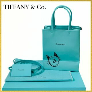 ティファニー(Tiffany & Co.)のティファニー レザー ショッピングトート キャットストリート ミニ(トートバッグ)