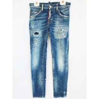 DSQUARED2 - 【春物 新入荷!】[ディースクエアード/Dsquared2]130cm ジーンズ/デニムパンツ インディゴブルー ダメージ加工【中古】子供服 キッズ kids 男の子 春秋冬 bottoms 223042