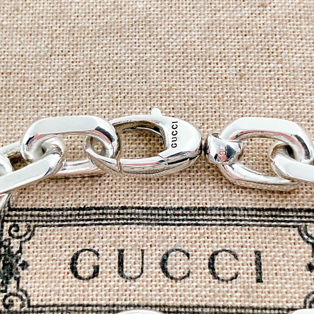 Gucci(グッチ)の【新品仕上げ】グッチ GUCCI 925 ブレスレット シルバー メンズ 983 メンズのアクセサリー(ブレスレット)の商品写真