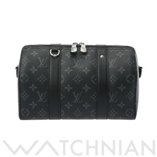 ルイヴィトン(LOUIS VUITTON)の中古 ルイ ヴィトン LOUIS VUITTON M45936 RFIDタグ(ICチップ) メンズ ハンドバッグ モノグラムエクリプス ブラック/グレー モノグラム・エクリプス・キャンバス(ハンドバッグ)