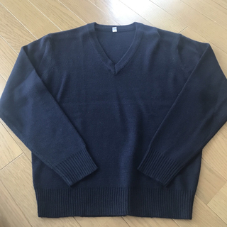 シマムラ(しまむら)の新品　スクールセーター　150cm 紺色(ニット)
