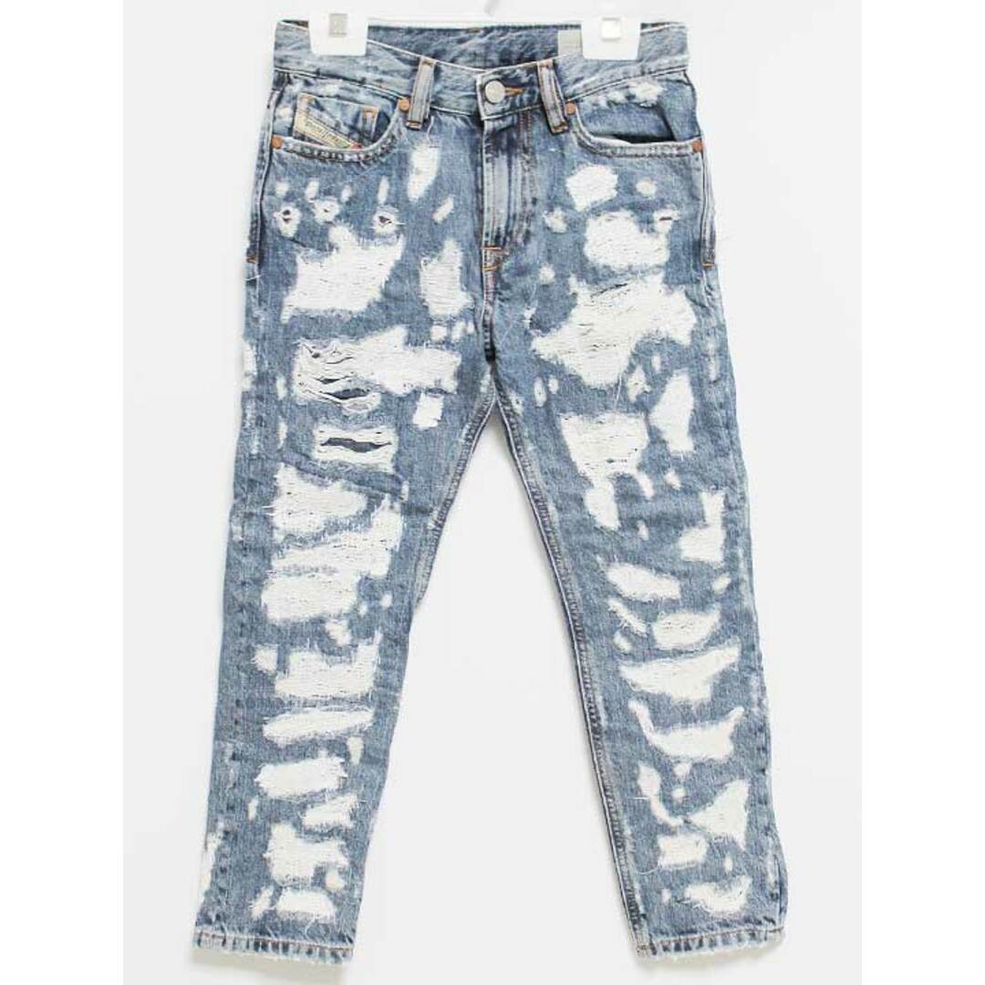 DIESEL(ディーゼル)の【春物 新入荷!】‡ディーゼルキッズ/DIESEL kids‡130cm ジーンズ/デニムパンツ/ロングパンツ/長ズボン インディゴ ダメージ加工【中古】子供服 キッズ kids 男の子 女の子 春夏秋 bottoms 223042 キッズ/ベビー/マタニティのキッズ服女の子用(90cm~)(パンツ/スパッツ)の商品写真