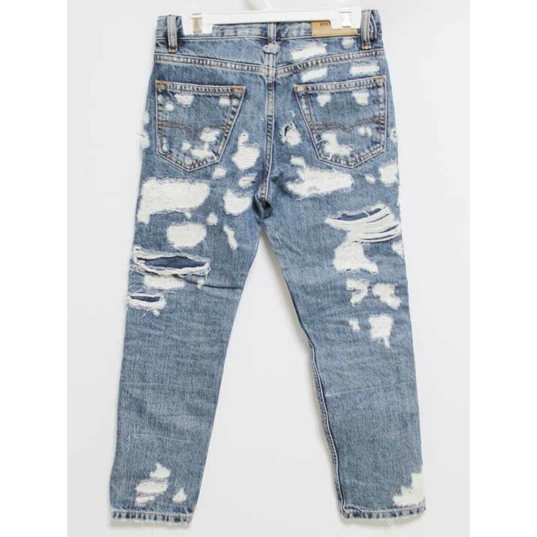 DIESEL(ディーゼル)の【春物 新入荷!】‡ディーゼルキッズ/DIESEL kids‡130cm ジーンズ/デニムパンツ/ロングパンツ/長ズボン インディゴ ダメージ加工【中古】子供服 キッズ kids 男の子 女の子 春夏秋 bottoms 223042 キッズ/ベビー/マタニティのキッズ服女の子用(90cm~)(パンツ/スパッツ)の商品写真