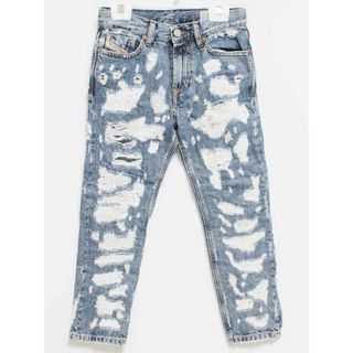 ディーゼル(DIESEL)の【春物 新入荷!】‡ディーゼルキッズ/DIESEL kids‡130cm ジーンズ/デニムパンツ/ロングパンツ/長ズボン インディゴ ダメージ加工【中古】子供服 キッズ kids 男の子 女の子 春夏秋 bottoms 223042(パンツ/スパッツ)