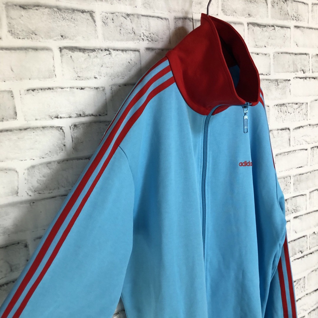 Originals（adidas）(オリジナルス)の希少XL⭐️90s adidasトラックジャケット 刺繍 vintageブルー赤 メンズのトップス(ジャージ)の商品写真