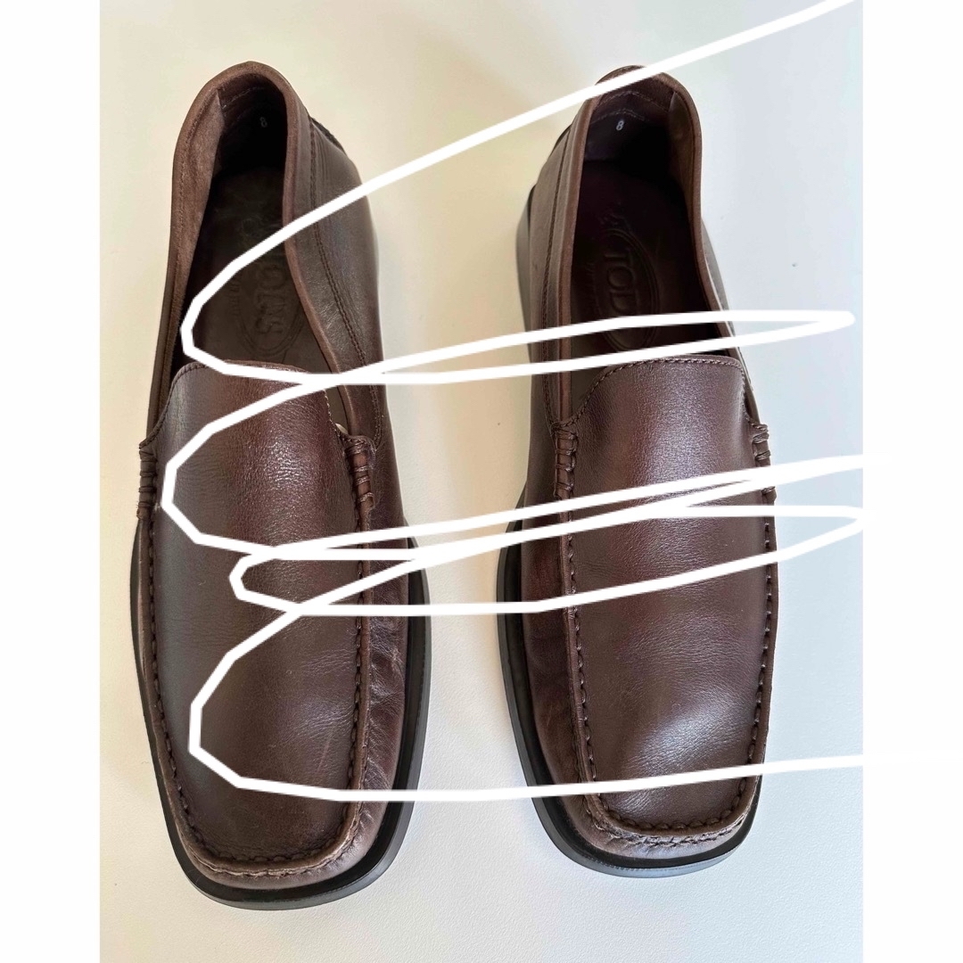 TOD'S(トッズ)の☑️終了しました、　men's Tod's  8   カッター　茶色 レディースの靴/シューズ(ローファー/革靴)の商品写真