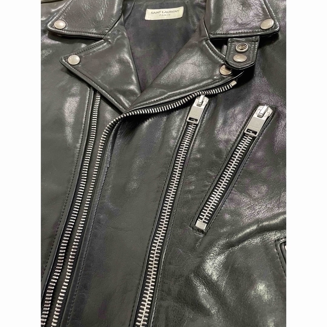 Saint Laurent(サンローラン)の希少Y5CT1品番 13AW サンローランパリ L17 ダブルレザーライダース  メンズのジャケット/アウター(レザージャケット)の商品写真