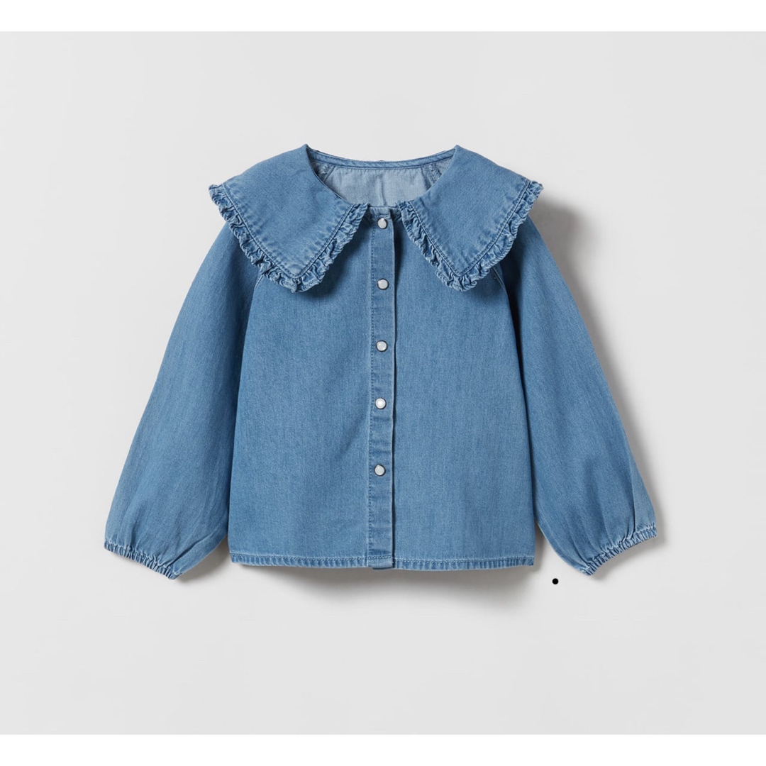 ZARA KIDS(ザラキッズ)のZARA 92cm デニムトップス キッズ/ベビー/マタニティのキッズ服女の子用(90cm~)(ブラウス)の商品写真