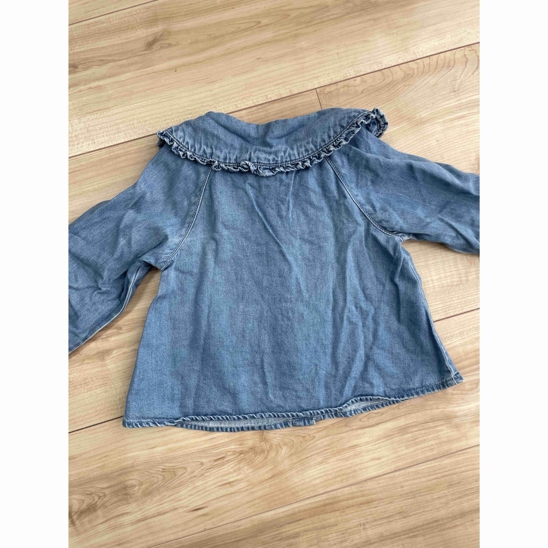 ZARA KIDS(ザラキッズ)のZARA 92cm デニムトップス キッズ/ベビー/マタニティのキッズ服女の子用(90cm~)(ブラウス)の商品写真