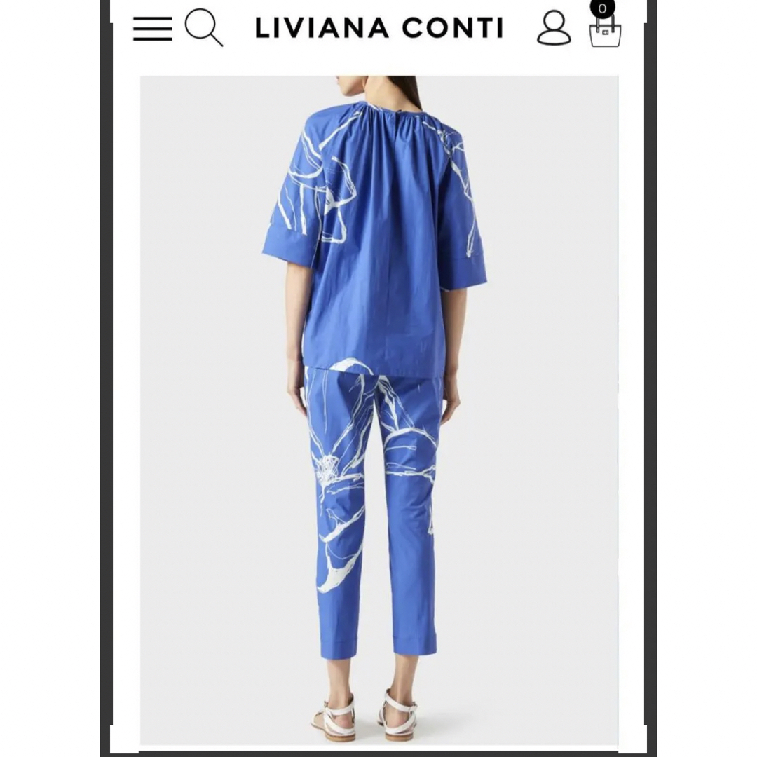 LIVIANA CONTI(リビアナコンティ)のLIVIANA CONTI ボタニカル柄カットソー レディースのトップス(シャツ/ブラウス(半袖/袖なし))の商品写真