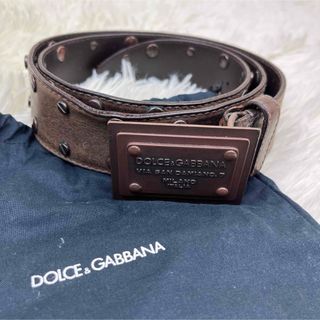 良品　ドルチェアンドガッバーナ　DOLCE&GABBANA ベルト　本革　レザー