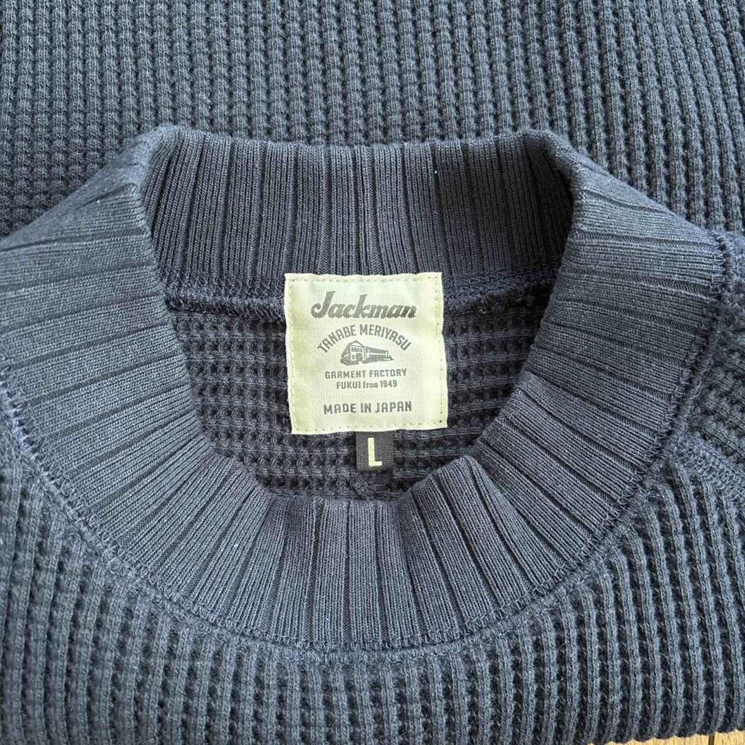 Jackman(ジャックマン)のジャックマン ワッフルミッドネックセーター メンズのトップス(ニット/セーター)の商品写真