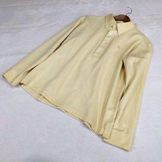 アダバット(adabat)の【アダバット】ゴルフウェア　トップス　長袖　50　XL　黄色　ボタンダウン(ウエア)