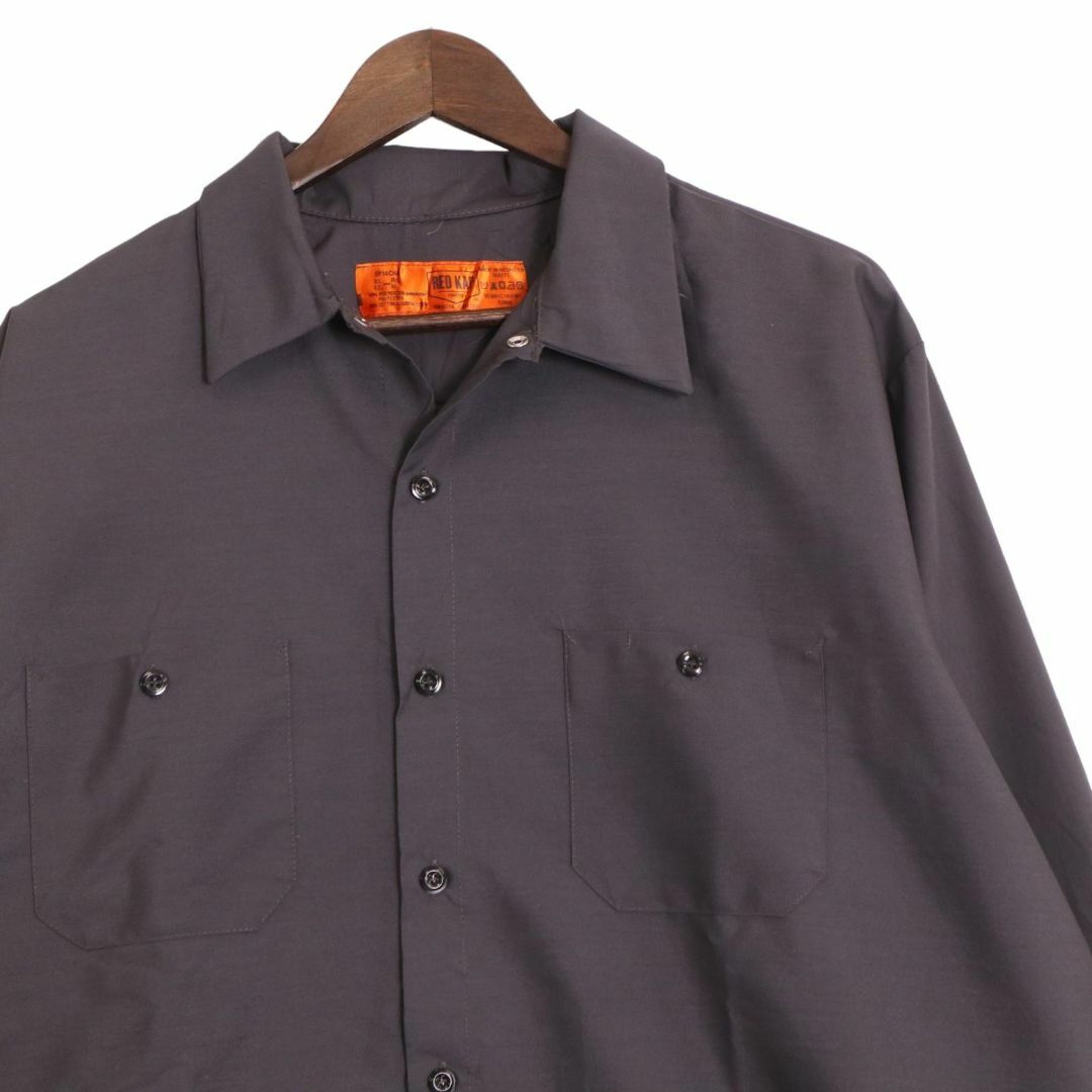 RED KAP(レッドキャップ)のREDKAP/レッドキャップ 無地 長袖ワークシャツ US古着 メンズのトップス(シャツ)の商品写真