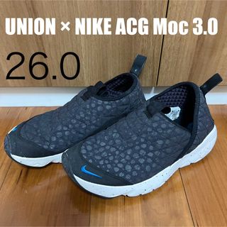 ナイキ(NIKE)のUNION  NIKE ACG Moc 3.0 ユニオン ナイキ モック26cm(スニーカー)