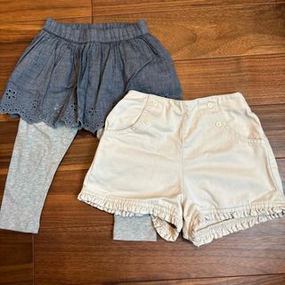 ベビーギャップ(babyGAP)のbaby GAP 女の子 スカッツ ショートパンツ 半ズボン 90cm(パンツ/スパッツ)