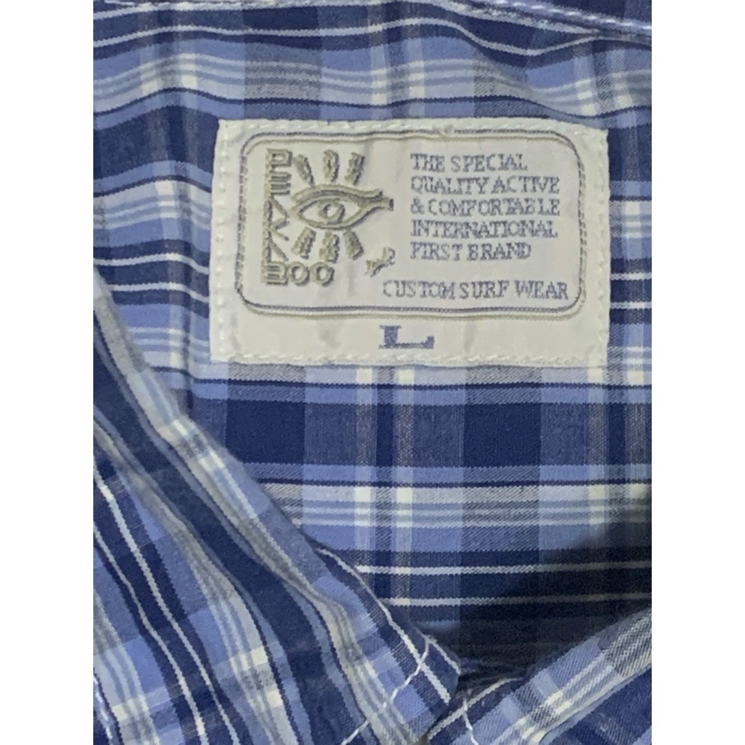ヴィンテージ　サーフブランド「peakaboo」　ボタンダウンシャツ　長袖 メンズのトップス(シャツ)の商品写真