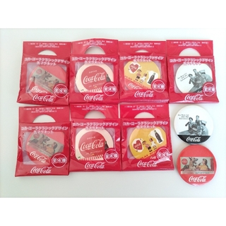 コカコーラ(コカ・コーラ)のコカ・コーラ クラシックデザイン 缶マグネット 9個(ノベルティグッズ)