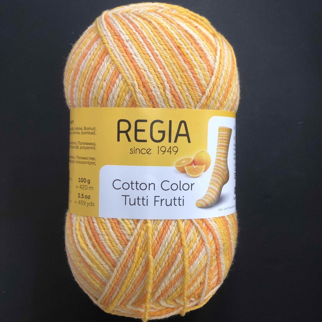 REGIA Cotton Color Tutti Frutti オレンジ ハンドメイドの素材/材料(生地/糸)の商品写真
