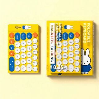 ミッフィー(miffy)のミッフィー　 MIPOW ワイヤレス　コンパクト　キーボード　折り畳み式　(PC周辺機器)