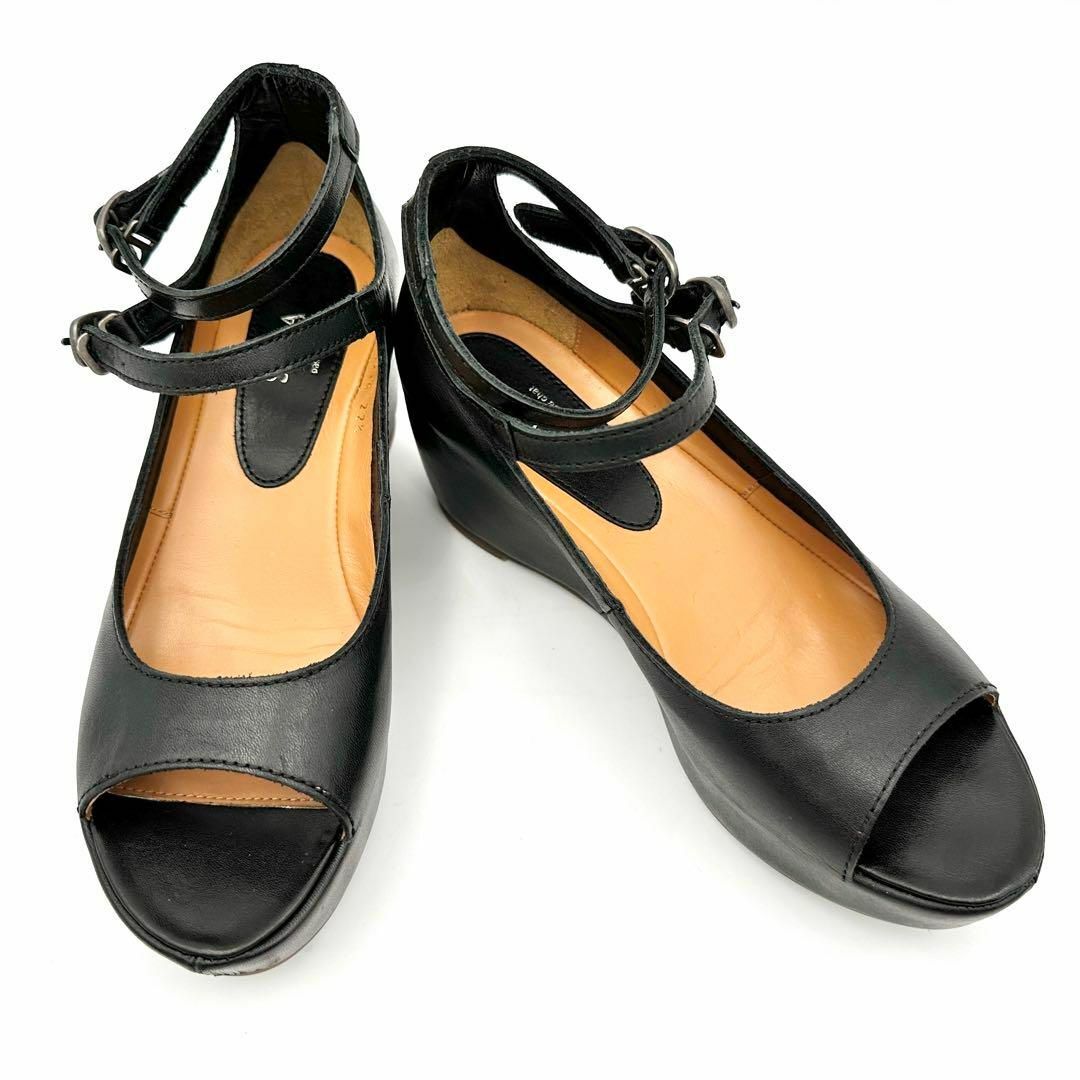 SAYA(サヤ)のSAYA サヤ サンダルアンクル ストラップ ウェッジソール 22.5㎝ レディースの靴/シューズ(サンダル)の商品写真