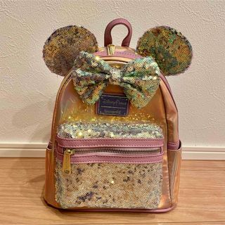 Disney - ラウンジフライ ミニー リュック ピンク オーロラ