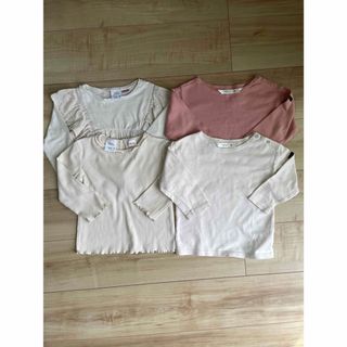 ザラキッズ(ZARA KIDS)のZARA futafuta 86-92ガールズトップス4点(Tシャツ/カットソー)