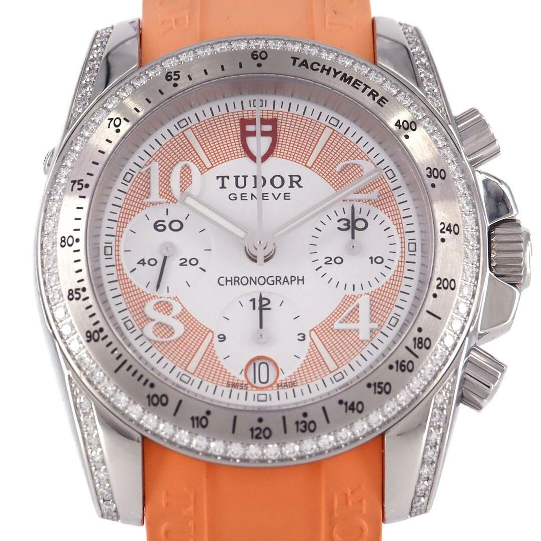 Tudor(チュードル)のチューダー/チュードル クラシックレディースクロノグラフ 20310 SS 自動巻 レディースのファッション小物(腕時計)の商品写真