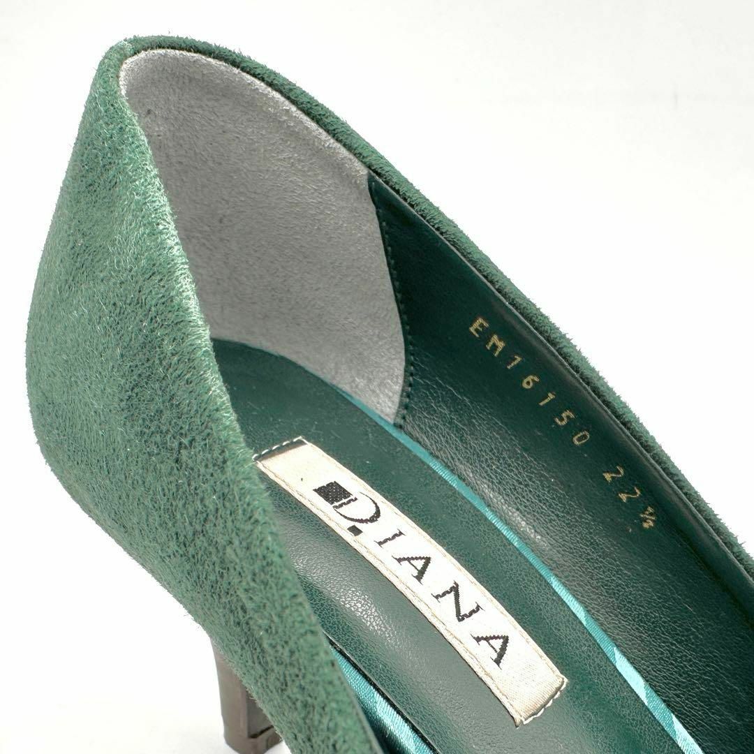 DIANA(ダイアナ)のDIANA ダイアナ ハイヒール スエード 22.5㎝ グリーン レディースの靴/シューズ(ハイヒール/パンプス)の商品写真