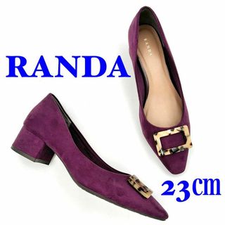 ランダ(RANDA)のRANDA ランダ パンプス スエード パープル 23㎝(ハイヒール/パンプス)