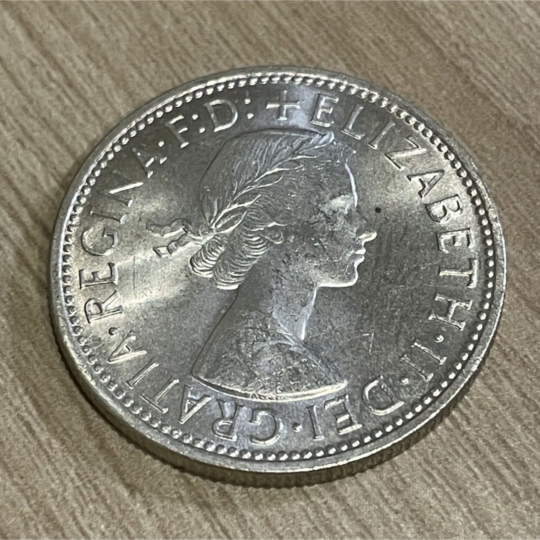 オーストラリア フローリン 2シリング 銀貨 硬貨 1960年 エンタメ/ホビーの美術品/アンティーク(貨幣)の商品写真